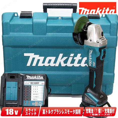 マキタ　18V　100mmディスクグラインダ　GA404DRGN　6.0Ah Li-ion電池(BL...