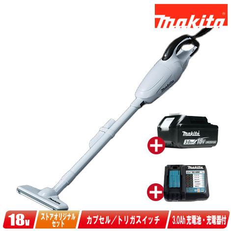 マキタ　18V　充電式（コードレス）クリーナ　CL180FDZW　3.0Ah Li-ion電池(BL...