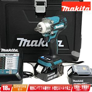 マキタ　18V 充電式インパクトレンチ　TW300DRGX　6.0Ah Li-ion充電池(BL1860B)2個　充電器(DC18RF)　新型ケース(黒)｜toolest