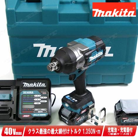 マキタ　40Vmax　充電式インパクトレンチ　TW001GRDX　Li-ion充電池(BL4025)...