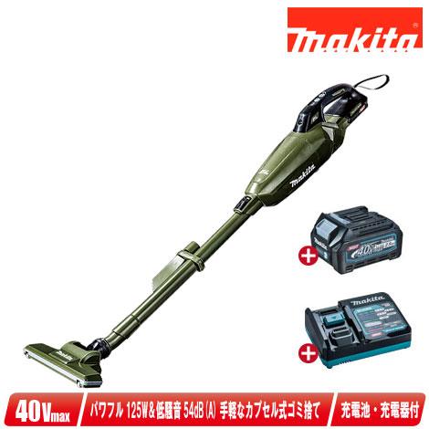 マキタ　40Vmax　充電式クリーナ　CL001GRDO　Li-ion充電池(BL4025)1個　充...