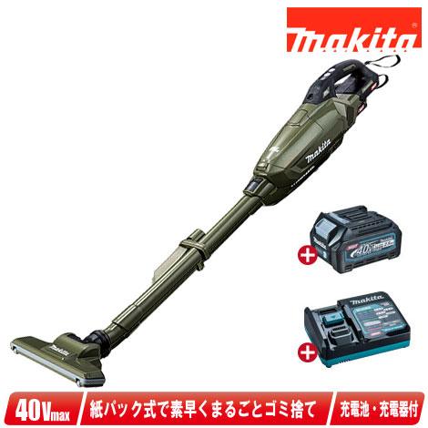 マキタ　40Vmax　充電式クリーナ（紙パック式）CL002GRDO　Li-ion充電池(BL402...