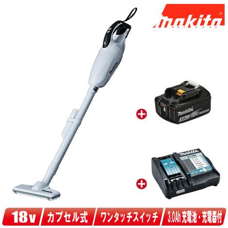 マキタ　18V　充電式（コードレス）クリーナ　CL181FDZW　3.0Ah Li-ion電池(BL...