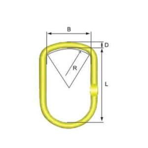 MFHW-2220-10　マスターリンク（大型クレーンフック用）　  チェーンスリング用金具 　1本...