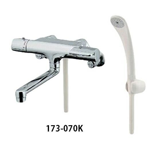 カクダイ サーモスタットシャワー混合栓 173-070K 高性能サーモ 寒冷地仕様 浴室用混合水栓 ...