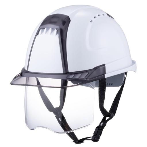 トーヨー No.391F-S-C ヴェンティープラス 白/スモーク/クリア シールド付ヘルメット ス...