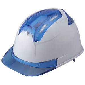 トーヨー No.396F-Bu Venti IV 通気孔付きヘルメット 白 ヒサシ:ブルー ヴェンテ...