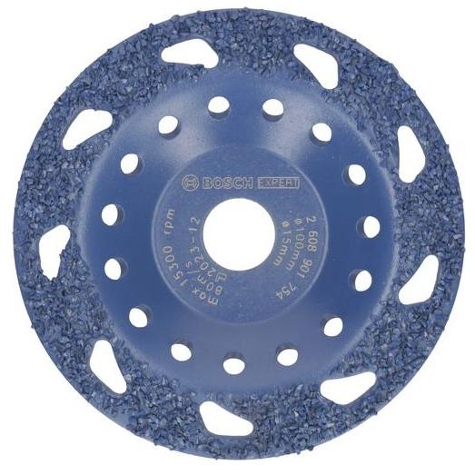 ボッシュ 2608901754 超硬カップホイール 中目 外径100mmφ 取付穴径15mmφ EX...