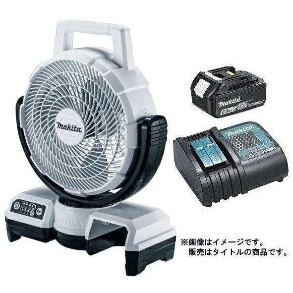 マキタ 充電式ファン CF203DZW(白)+バッテリBL1860B+充電器DC18SD付 14V/...