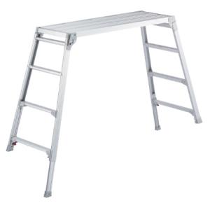 在庫 個人宅可 ハセガワ DRSW 天板幅広足場台 DRSW-1200c 脚部伸縮式 幅広設計 天板寸法120x42cm 質量9.0kg 長谷川工業 大型商品