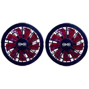 ジーベック ワンタッチファン FAN2200R ファン(2個) 赤x黒 単品 999888 FAN-...