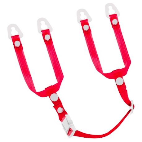 タジマ HASVCR あご耳紐セット ビニール クリアレッド セフメット専用アクセサリー TAJIM...