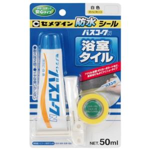セメダイン HJ-146 バスコークN 50mL 白色 高機能性シリコーン系充てん材 CEMEDINE 385053 小型便 '