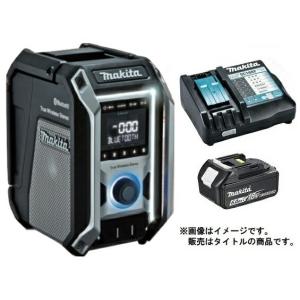 マキタ 充電式ラジオ MR113B(黒)+バッテリBL1860B+充電器DC18RF付 AC100V/10.8V/14.4V/18V対応 makita オリジナルセット品