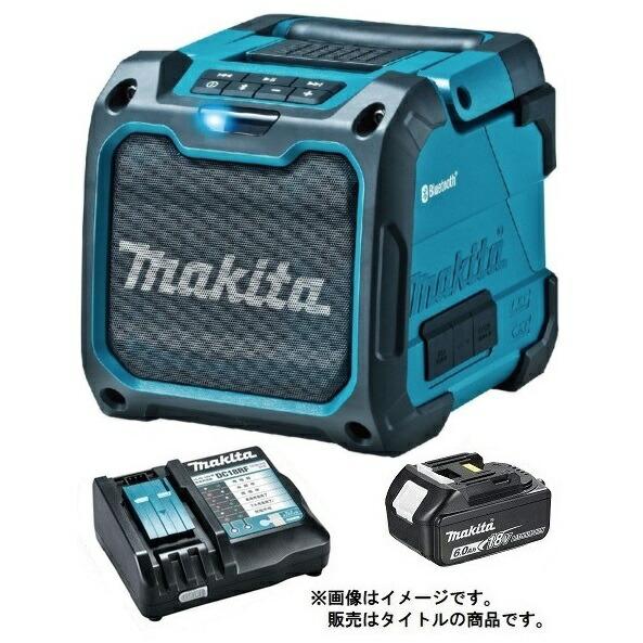 マキタ 充電式スピーカ MR200(青)+バッテリBL1860B+充電器DC18RF付 AC100V...