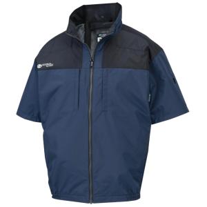 NSP NA-1142 ブルー 服地のみ 上部ファン 長袖 3Dエリ 脱着フード対応