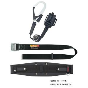 タジマ ハーネスGS 平ロープ ダブルL1セット A1GSLFR-WL1BK サイズL 黒