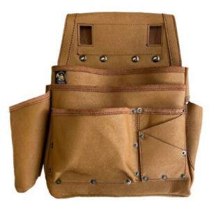 ふくろ倶楽部  朱雀 「剛-Gou」キャメル SZ-835CM 材質:牛革 釘袋 腰袋 H340(2...