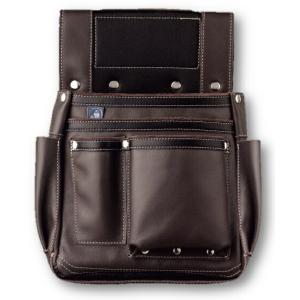 ふくろ倶楽部 釘袋 スマート LEG-313 材質：本革 腰袋 H280(200