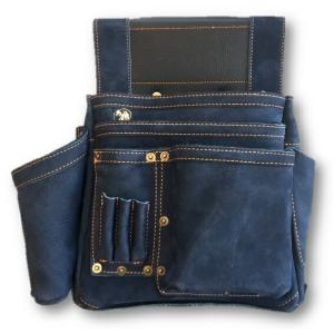 ふくろ倶楽部 釘袋 スマート LEG-313 材質：本革 腰袋 H280(200