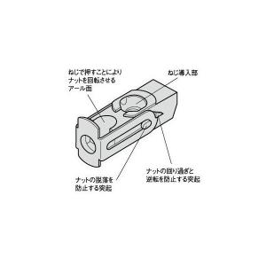 ワカイ 金属薄鋼板用ターンナット TN-4 バ...の詳細画像4