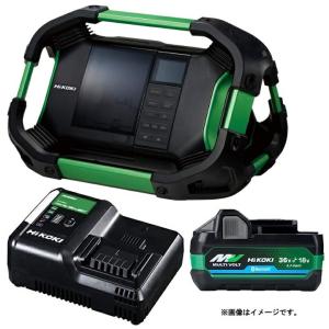 【未使用品】HiKOKI(ハイコーキ) コードレススピーカ US18DA HiKOKI コードレススピーカ US18DA(NN)+バッテリBSL36A18X+充電