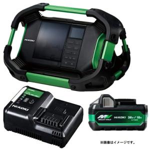 HiKOKI（ハイコーキ） コードレスラジオ UR18DSDL(NN)+バッテリ