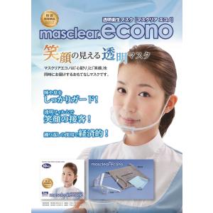 透明衛生マスク マスクリア エコノ （M-ECONO） 1個入り　フェイスガード　フェイスカバー