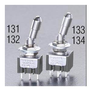 125V/6A(6mm) 単極双投トグルスイッチ(レバーロック型)