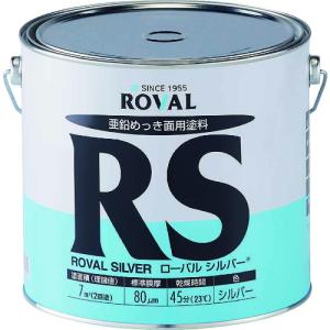 ROVAL 亜鉛メッキ塗料 ローバルシルバー(シルバージンクリッチ) 3.5kg缶  ( 入数 1 )｜toolmeister-s