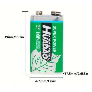 9Vマンガン電池 10本 6F22 9V型 乾...の詳細画像1