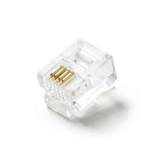 送料無料　新品　モジュラープラグ　コネクター　RJ12　RJ11　6極4芯　1０個　6P4C｜toolone-shopping