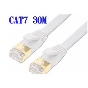 ■送料無料■CAT7 30m LANケーブル ホワイト　10G　10ギガ対応　薄型 コネクタ　接続部...
