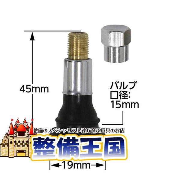 TR-413 （メッキタイプ）ゴムバルブ 乗用車用（口径15mm）100コ