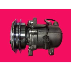 コンプレッサー MODE】コマツ◇建設機械用◇【SANDEN製新品】エアコンコンプレッサー