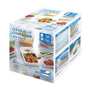 カクセー CB-10PC クリアブルーコンテナ ワンタッチ 10PCS : TOOLS