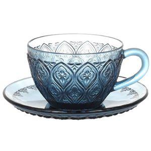 DULTON（ダルトン） DULTON A615-818BL GLASSCUP&SAUCER''FIORE''BLUE