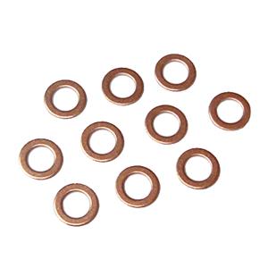 銅 ワッシャー 10枚セット  内径6mm 外径10mm