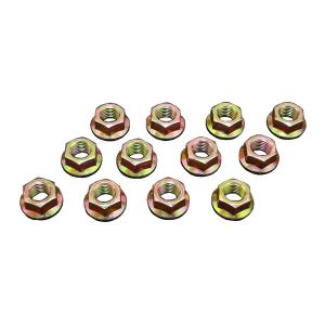 フランジナット 12個セット クロメート 10セレートなし