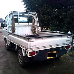 国産 荷台 ゲートプロテクター カバー付 軽トラック 荷台 あおり 丸型 l スバルサンバートラック パーツ