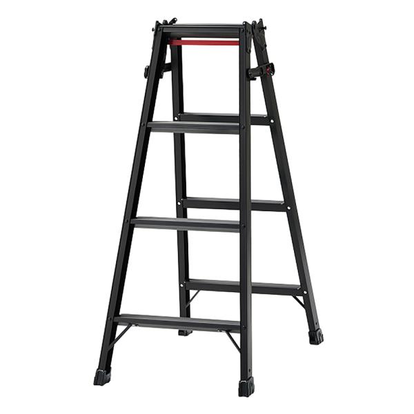 脚立 RHB-12 はしご兼用脚立 BLACK LABEL ブラックレーベル 4段 4尺 ワンタッチ...