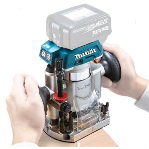 マキタ 18V 充電式トリマ RT51DZ プランジベース仕様 本体のみ(バッテリ・充電器・ケース別売)｜toolstakumi