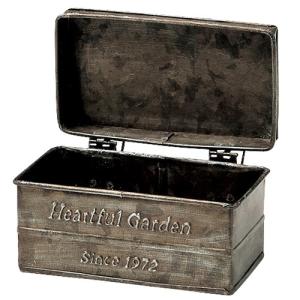 グリーンハウス アンティーク風ブリキポット小  2783-C BOX