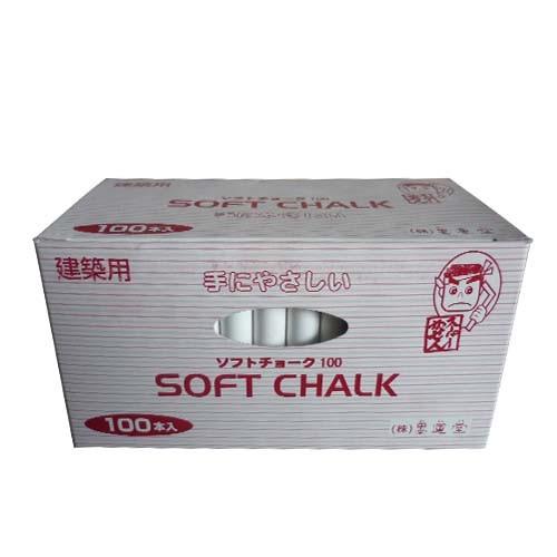墨運堂  ソフトチョーク１００本　白色