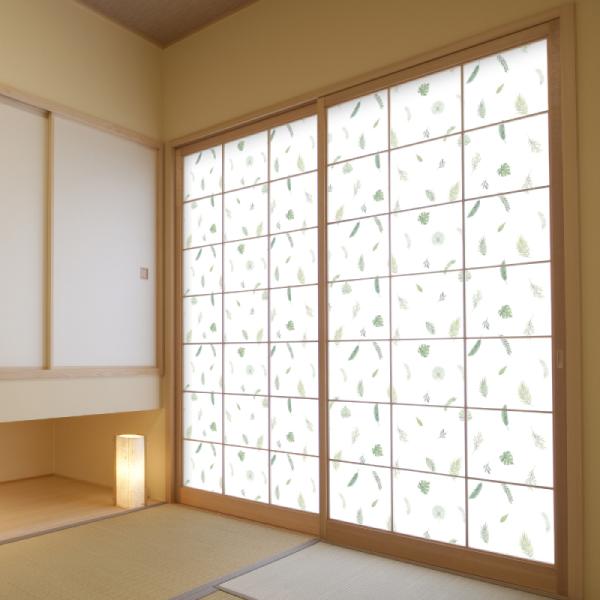 プリント障子紙  破れない障子紙  グリーン