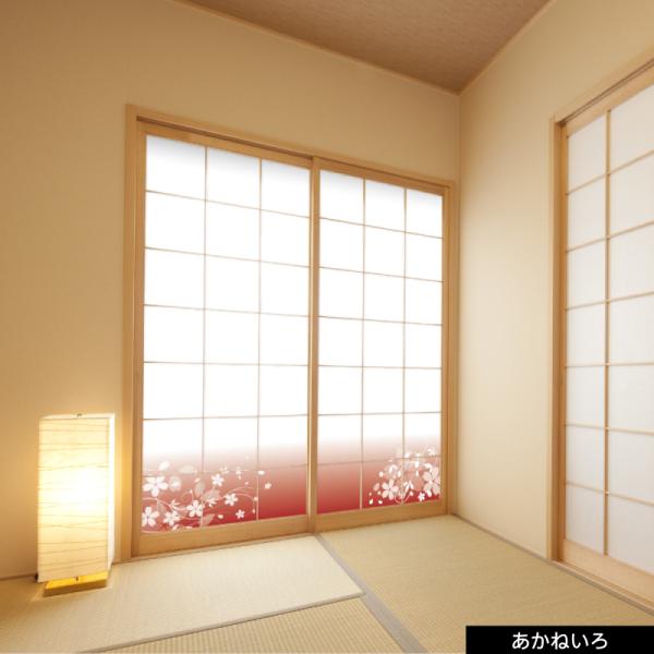 プリント障子紙  張りやすい障子紙  花柄1
