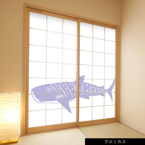 プリント障子紙  破れない障子紙  ジンベエザメ(2枚セット)