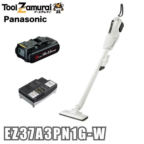 パナソニック 掃除機 コードレス クリーナー 18V バッテリー付 充電式 EZ37A3PN1G-W...