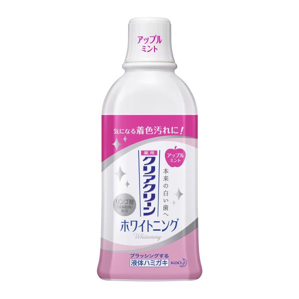 クリアクリーン デンタルリンス ホワイトニング アップルミント 薬用液体ハミガキ 600ml [医薬...