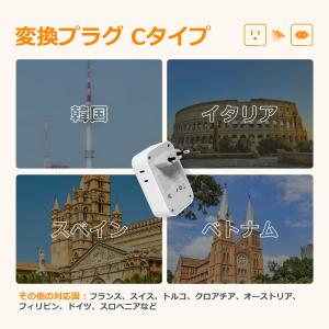 TESSAN 変換プラグ Cタイプ 海外旅行用...の詳細画像5